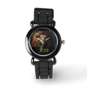 Löwe-Sternzeichen Armbanduhr