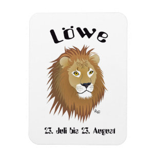 Löwe - Sternzeichen für Flexi-Muster Magnet