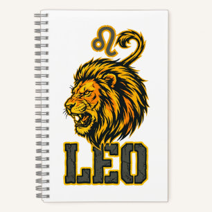 Löwe-Sternzeichen goldene Krone Vanguard Notizbuch