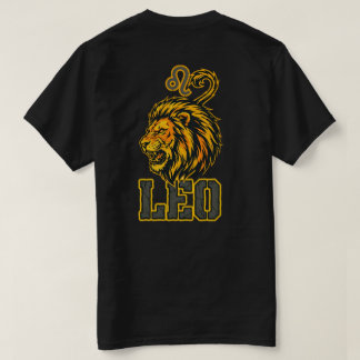Löwe-Sternzeichen Goldene Krone Vorhut T-Shirt