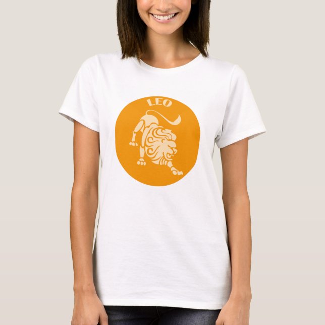 Löwe, Sternzeichen, Horoskop, Astrologie T-Shirt (Vorderseite)