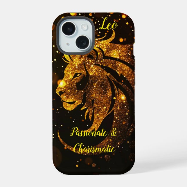 Löwe Sternzeichen  iPhone 15 Hülle (Rückseite)
