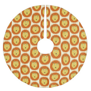 Löwe Sternzeichen Löwe Geburtstagsmuster Polyester Weihnachtsbaumdecke