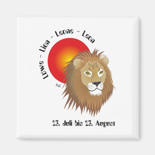 Löwe-Sternzeichen Magnet