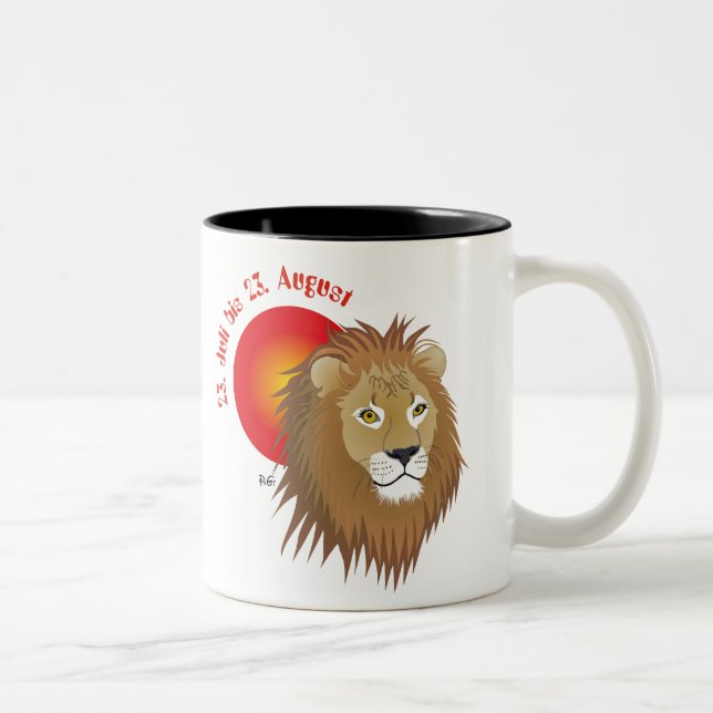 Löwe - Sternzeichen Tasse (Rechts)