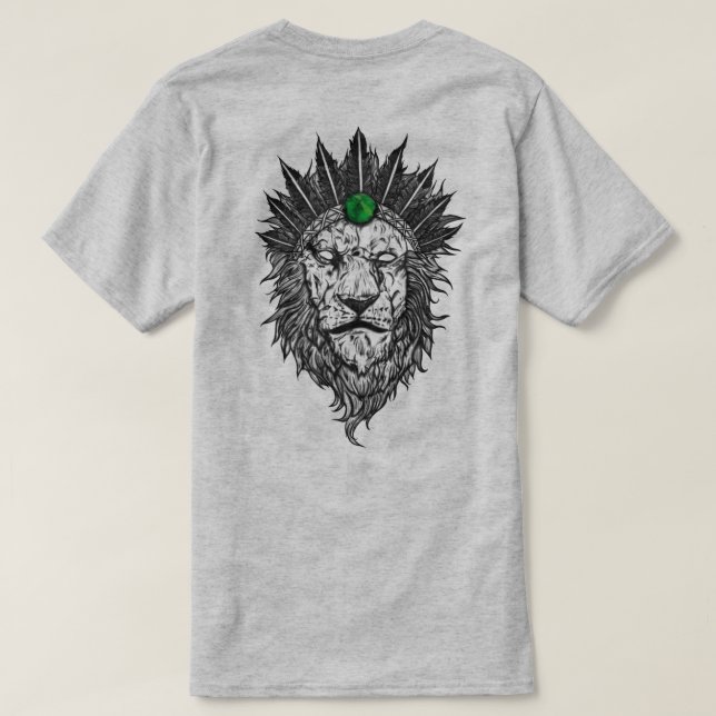 Löwe  T-Shirt (Design Rückseite)