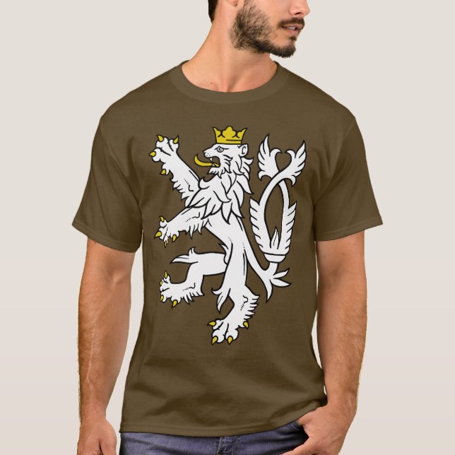 Löwe theech Republik, tschechisch T-Shirt (Vorderseite)