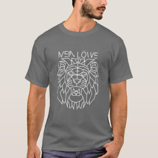Löwe Tier geometrischer Stil vintage T-Shirt