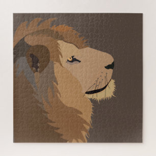 Löwe Tier Wildnis Großkatze Puzzle