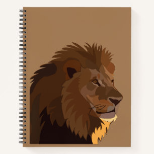 Löwe Tier Wildnis Löwe Notizbuch