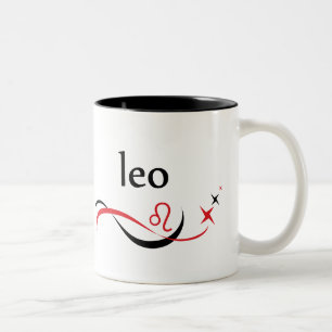 Löwe-Tierkreis-Astrologie-Tasse Zweifarbige Tasse