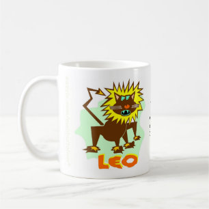 Löwe-Tierkreis-Zeichen-Tasse Tasse