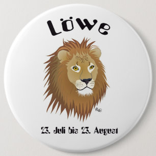 Löwe-Tierkreiszeichen Button