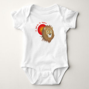 Löwe - Tierkreiszeichen T-Shirt Baby Strampler