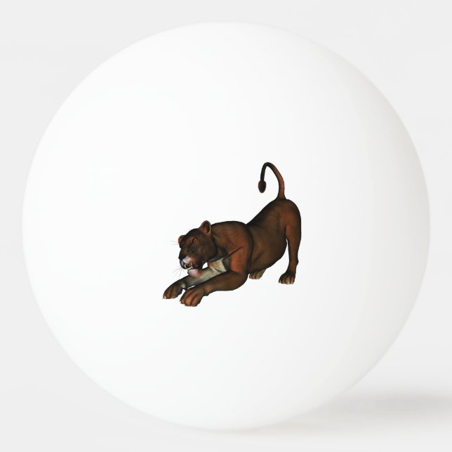 Löwe Tischtennisball (Vorderseite)