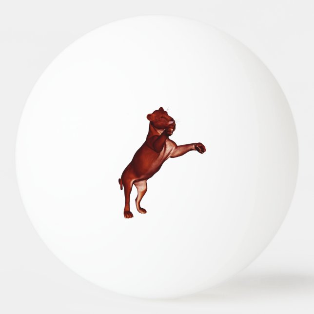 Löwe Tischtennisball (Vorderseite)