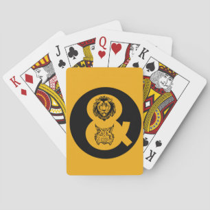 Löwe-u. Luchs-Logo Spielkarten