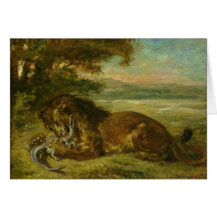 Löwe und Alligator, 1863