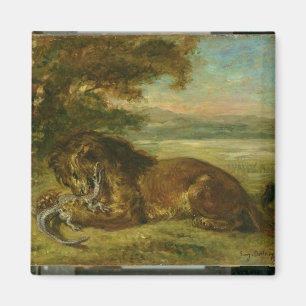 Löwe und Alligator, 1863 Magnet