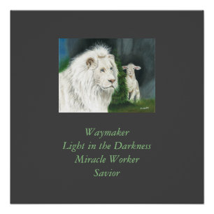 Löwe und das Lamm Poster