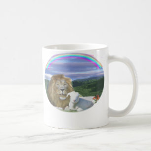 Löwe und die Lamm-Tasse Kaffeetasse