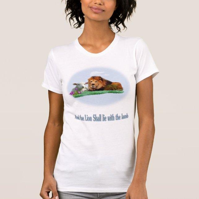 Löwe und die T - Shirt der Lamm (Vorderseite)