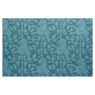 Löwe und Eiche, Peacock Blue Stoff