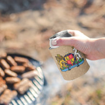 Löwe und Einhorn Rampant Bierdeckel