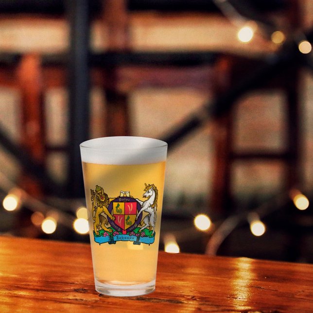 Löwe und Einhorn Rampant Bierdeckel Glas (Von Creator hochgeladen)