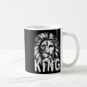Löwe und Jesus König Christlicher Glaube Design Kaffeetasse