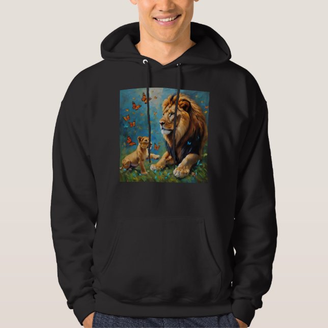 Löwe und Kübel Hoodie (Vorderseite)