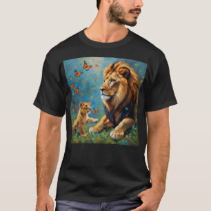 Löwe und Kübel T-Shirt