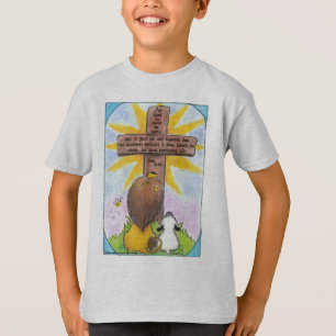 Löwe und Lamm am Kreuz T-Shirt