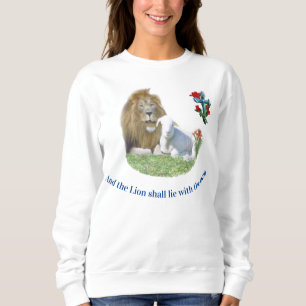 Löwe und Lamm Christliches T-Shirt Sweatshirt