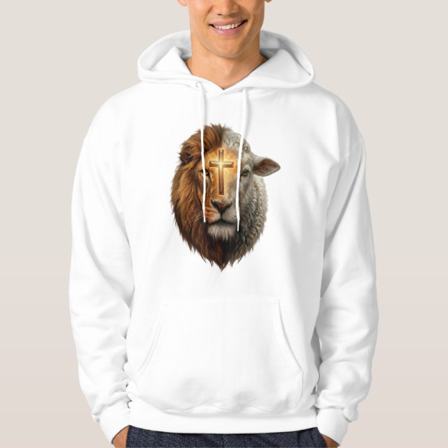 Löwe und Lamm Hoodie (Vorderseite)