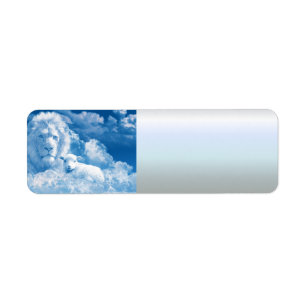 Löwe und Lamm in den Wolken