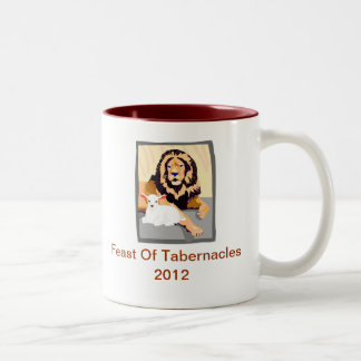 Löwe-und Lamm-Kaffee-Tasse Zweifarbige Tasse