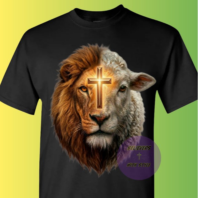 Löwe und Lamm T-Shirt (Von Creator hochgeladen)