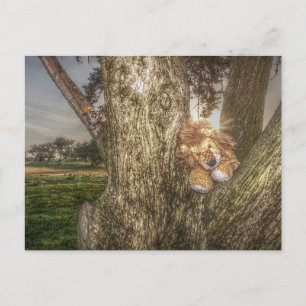 Löwe und Leopard sind Freunde Postkarte