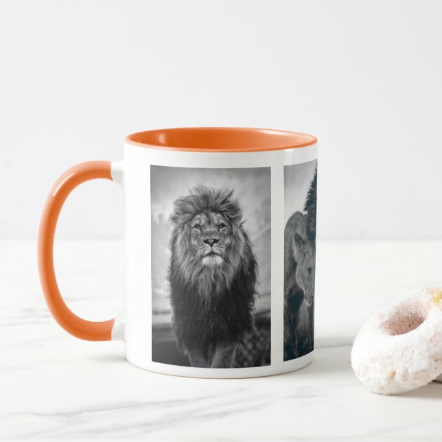 Löwe und Löwe  Tasse (Mit Donut)