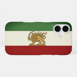 Löwe und Sonnenflagge Handyhülle iPhone 16 Hülle