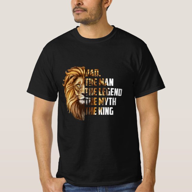 Löwe Vater der Mann, der den Mythos der König verb T-Shirt (Vorderseite)