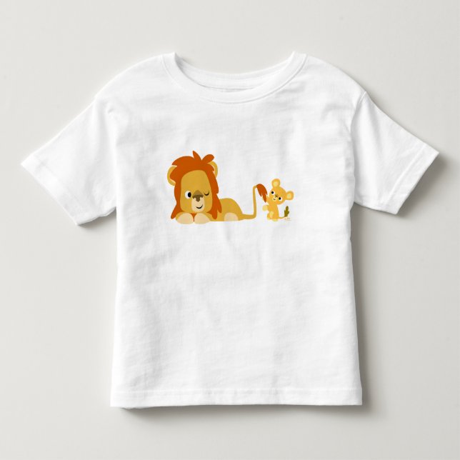 Löwe-Vater- und CUB-KindT - Shirt (Vorderseite)