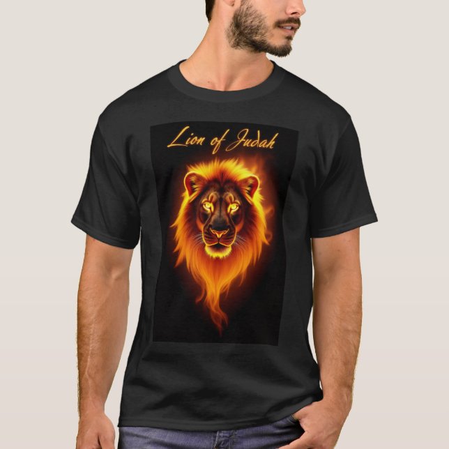 "Löwe von Juda" Christliches T-Shirt (Vorderseite)