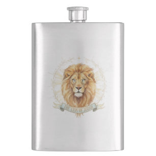 Löwe von Juda Classic 8oz Edelstahl-Flasche Flachmann