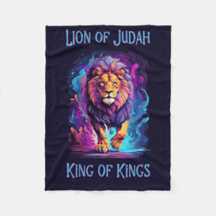 Löwe von Juda Glaube Jesus Christliches Geschenk Fleecedecke