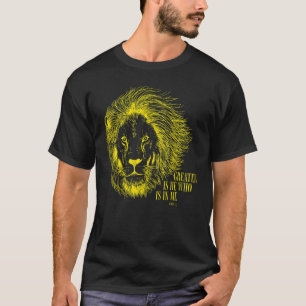 Löwe von Juda Greater ist er Christlich für Men Bi T-Shirt