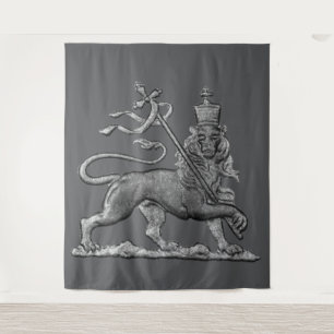 Löwe von Juda Jah Armee INI Haile Selassie Rasta Wandteppich