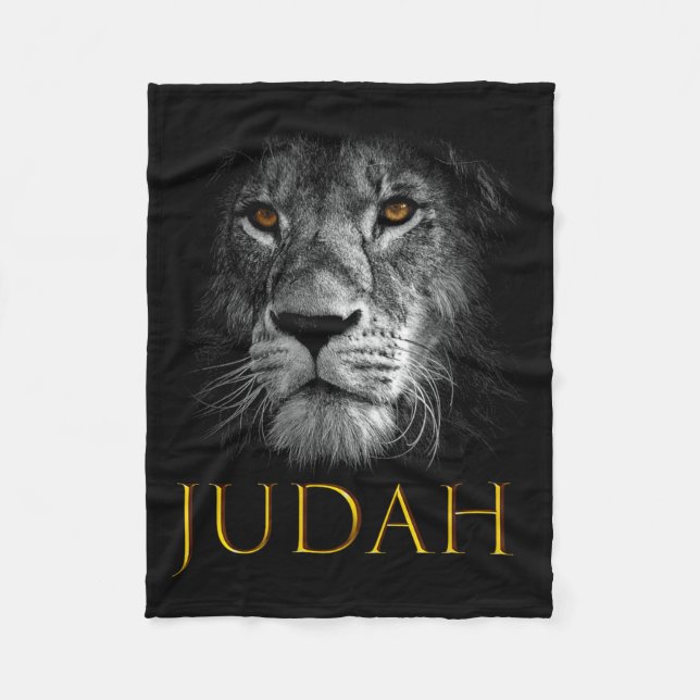 Löwe von Juda Jesus Christlicher Glaube Über Angst Fleecedecke (Vorderseite)