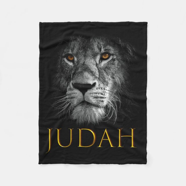 Löwe von Juda Jesus Christlicher Glaube Über Angst Fleecedecke (Vorderseite)